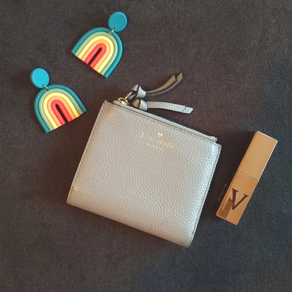 Kate Spade Shark Blue Fold Wallet